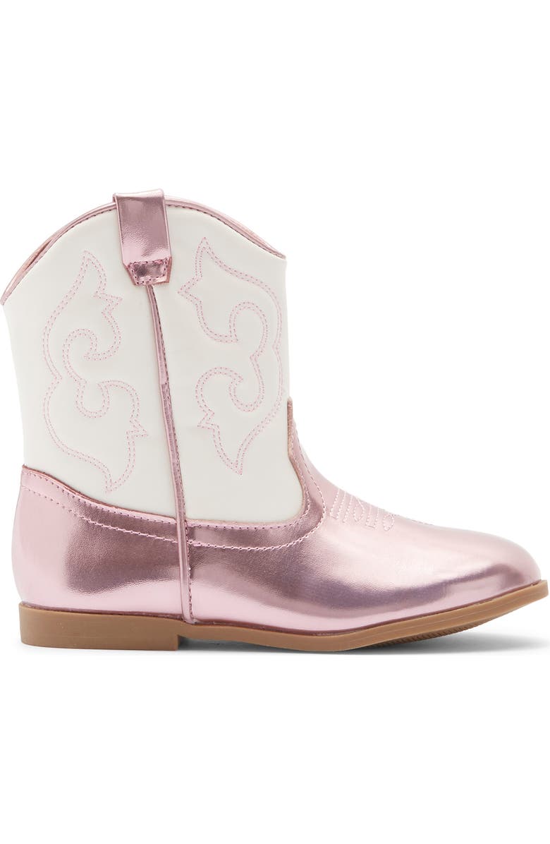 Harper Canyon Kids' Gabriela Western Boot, Alternate, color, Pink Metallic