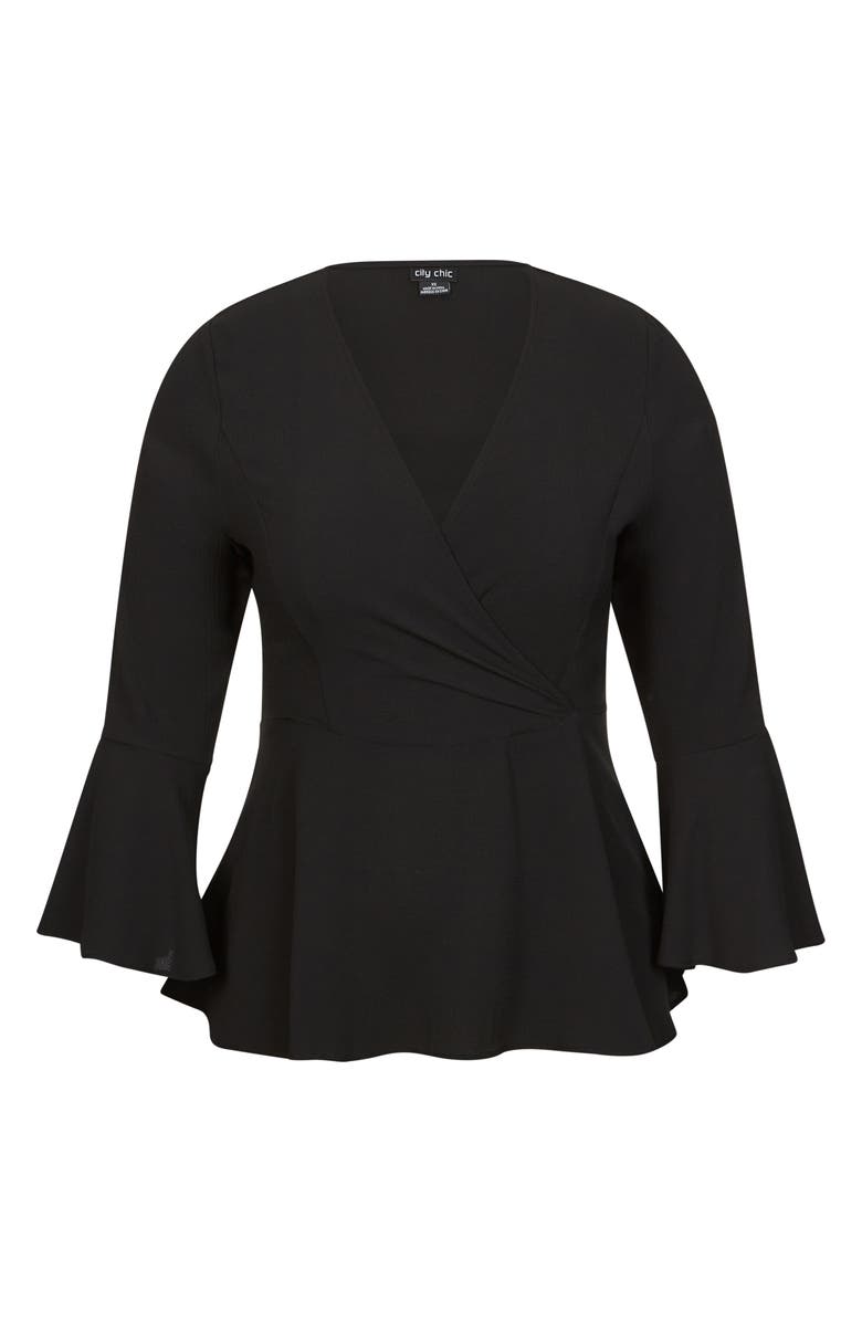 City Chic Sweetly Tied Top, Alternate, color,