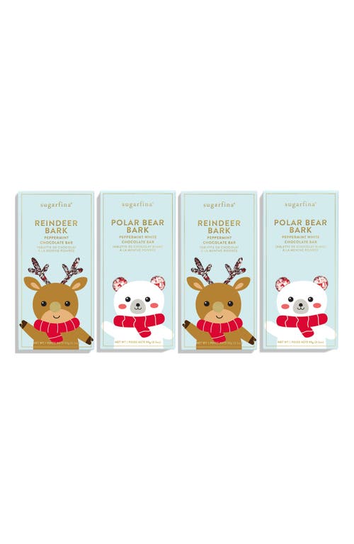 sugarfina Holiday Set of 4 Chocolate Bars 