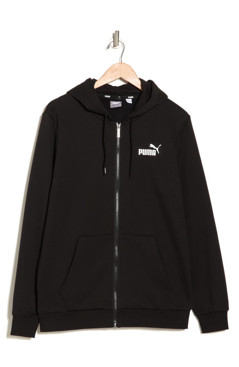 PUMA Logo Fleece Zip Hoodie, Alternate, color, 