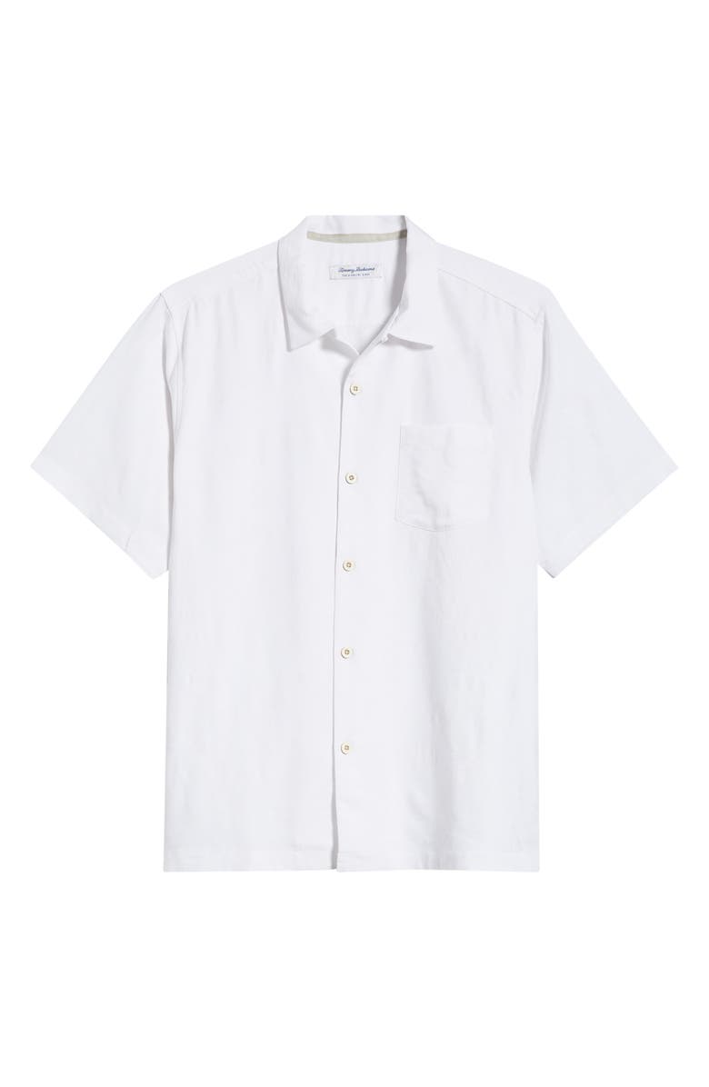 Tommy Bahama Botanic Loom Coastal Ease IslandZone<sup>®</sup> Camp Shirt, Alternate, color, White