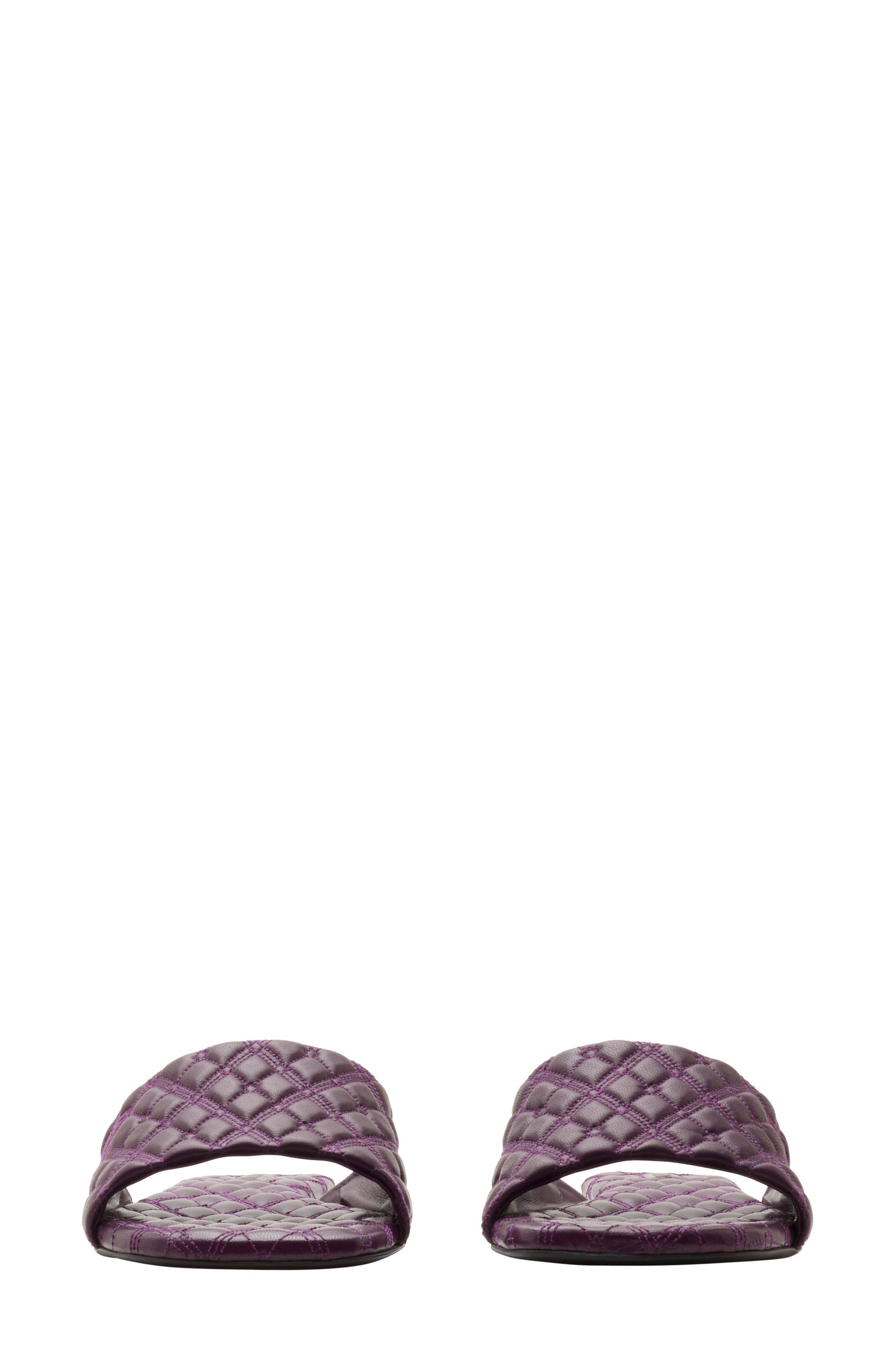 Burberry Quilted Slide Sandal, Alternate, color, Pansy