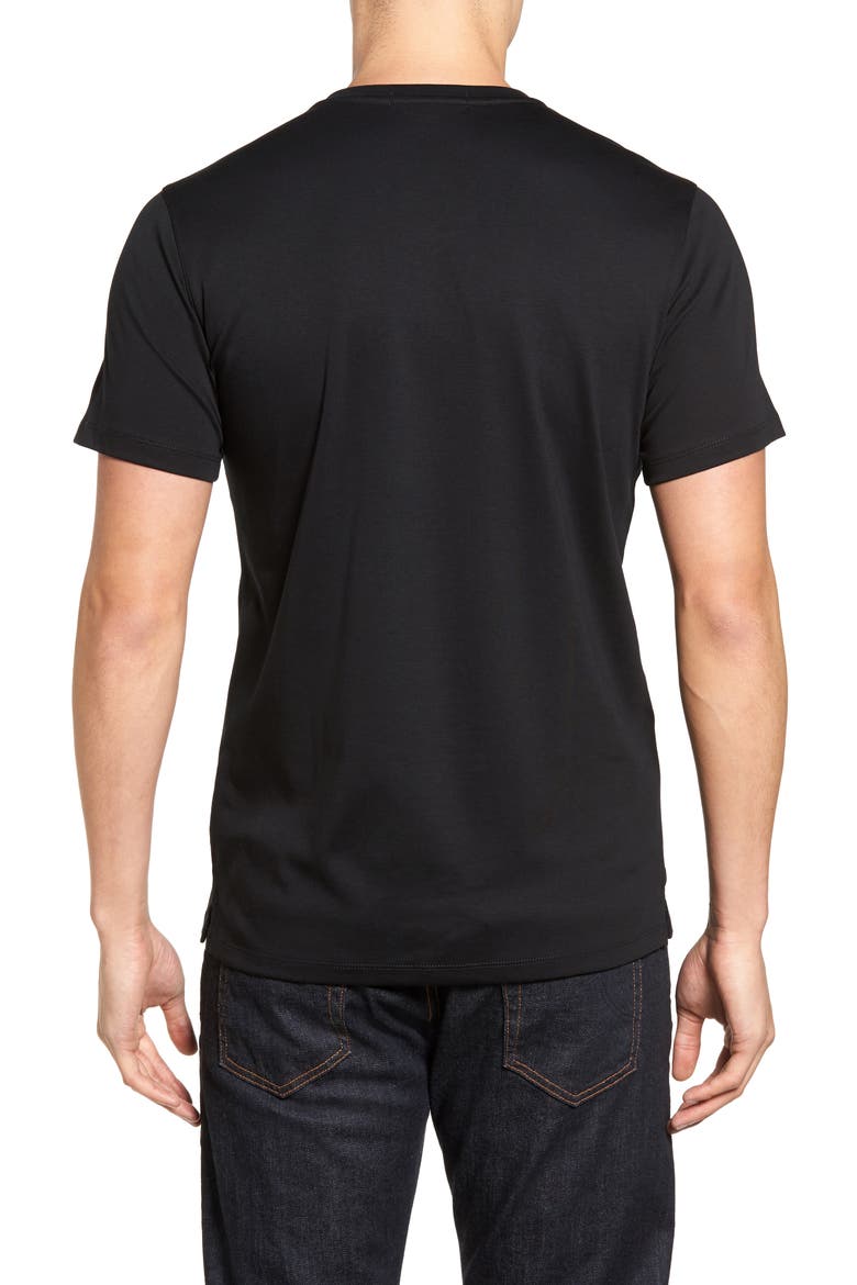 Georgia Regular Fit V-Neck T-Shirt, Alternate, color, BLACK