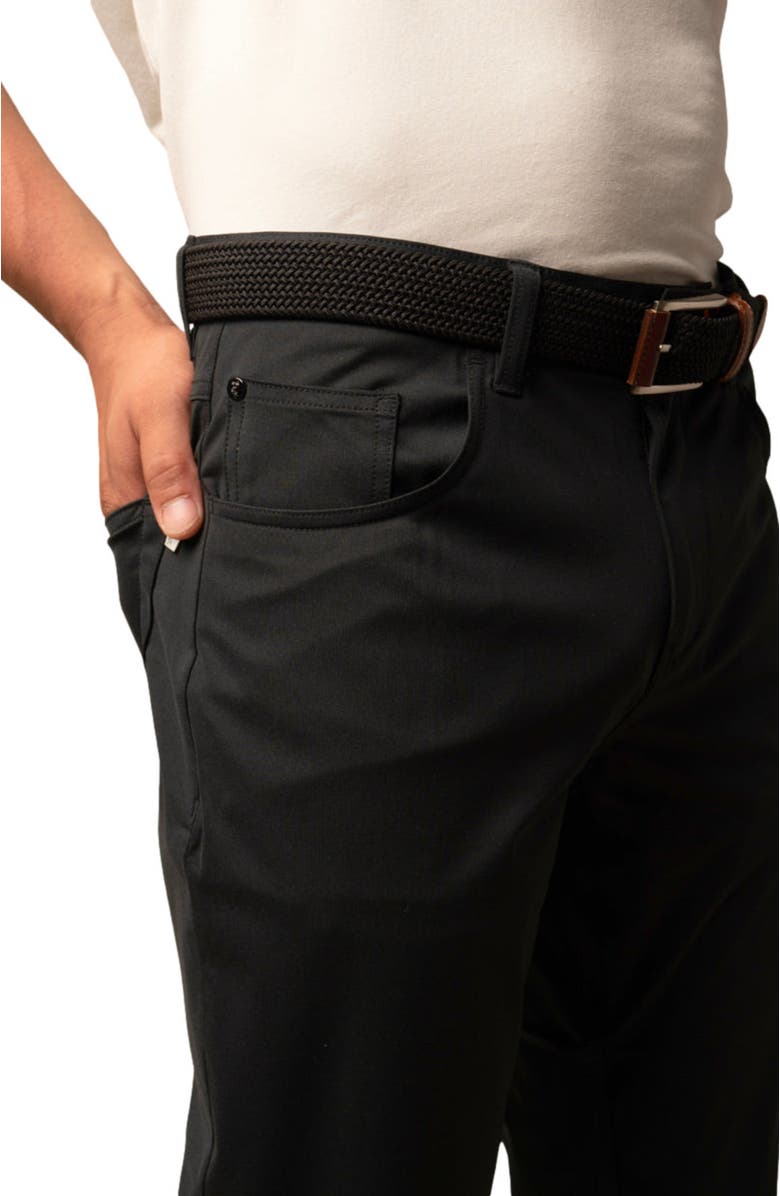 ASHWORTH GOLF 5 Pocket Stretch Warp Pant, Alternate, color, Black