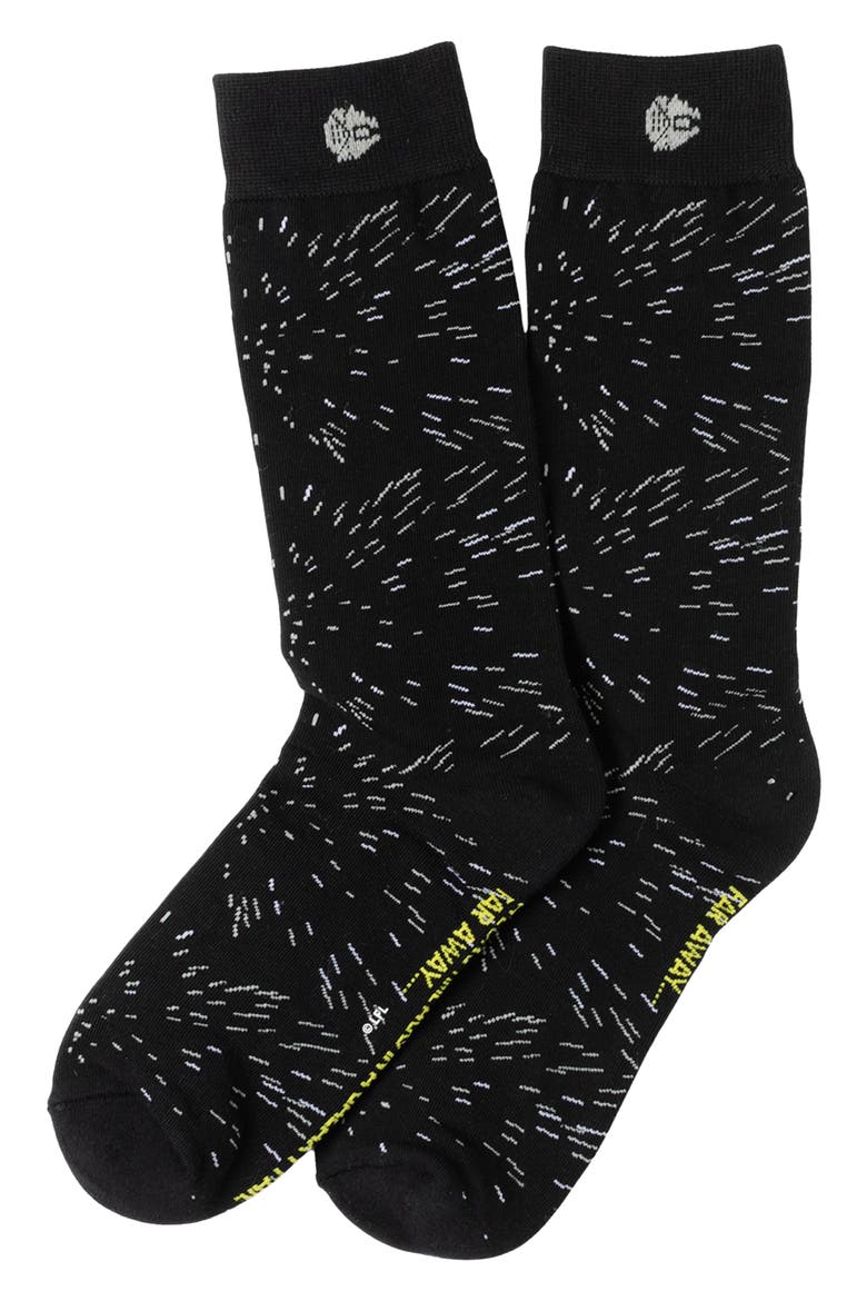 x Star Wars Transport Lapel Pin & 3-Pack Socks Set, Alternate, color, BLACK