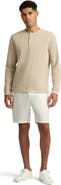 Onia Heavyweight Cotton Waffle Henley Sweatshirt