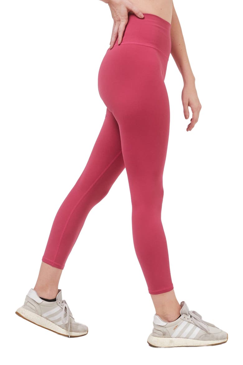Hybrid Legging High Waist Crop Leggings 23", Alternate, color, Fuschia