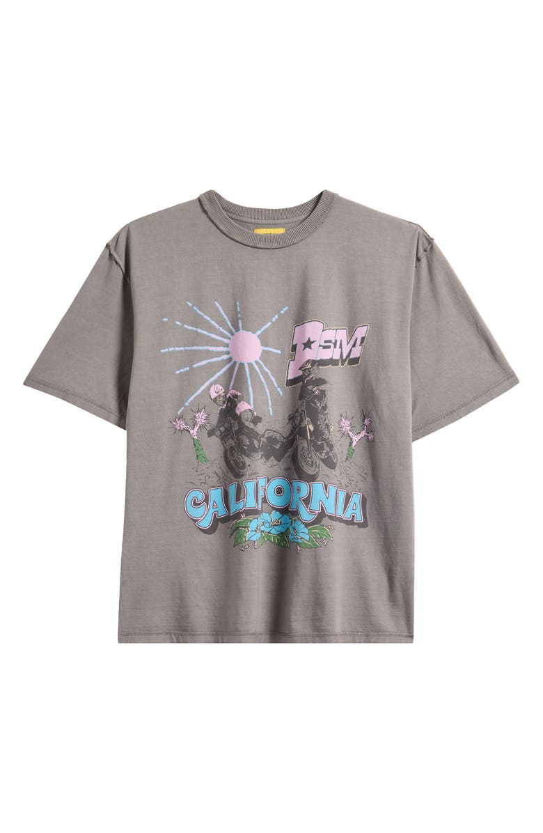 DIET STARTS MONDAY California Racing Cotton Graphic T-Shirt, Alternate, color, Washed Grey