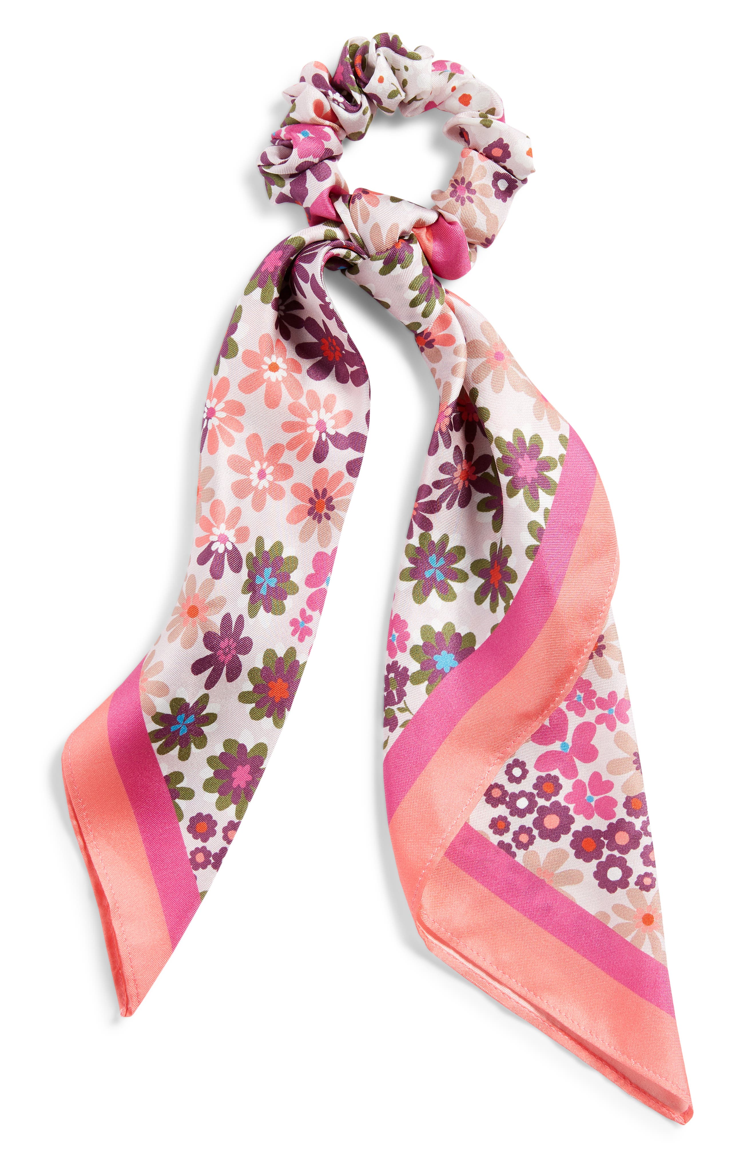 Kate Spade New York pacific petals silk hair tie (Women) | Nordstromrack