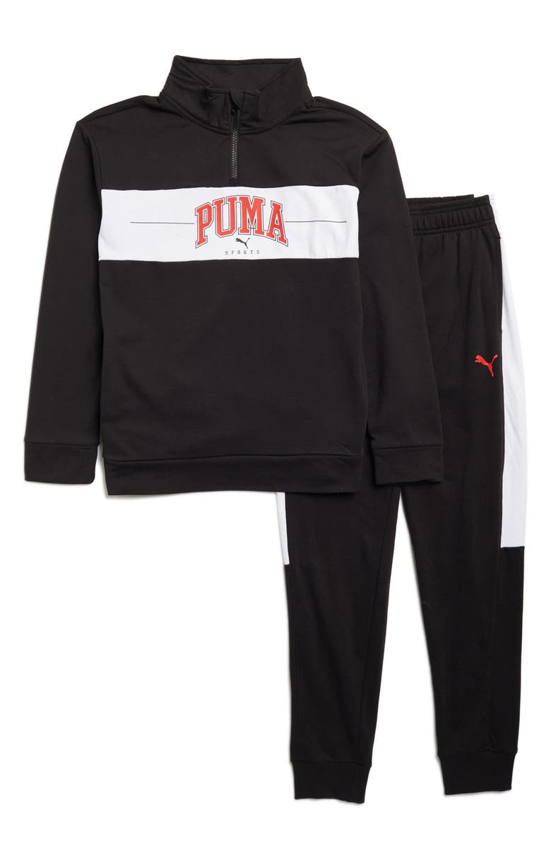 PUMA Kids' Zip Jacket & Joggers Set, Main, color, 