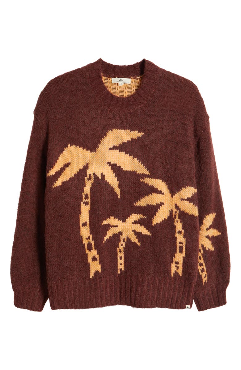 Rip Curl Beach Party Jacquard Sweater, Alternate, color, Plum