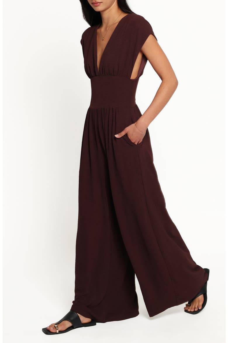 Elsie Jumpsuit, Alternate, color, CHOCOLATE BROWN