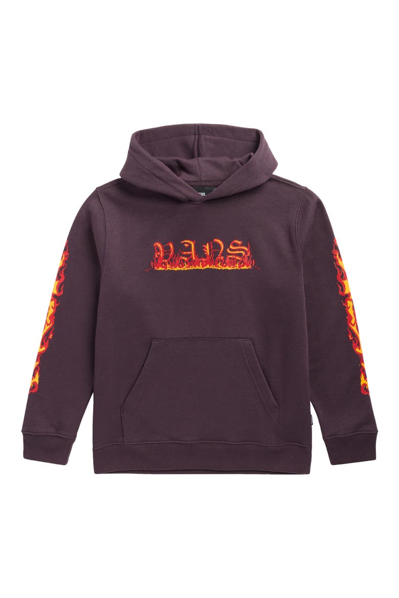 Kids' Inferno Graphic Hoodie, Main, color, DARK PORT