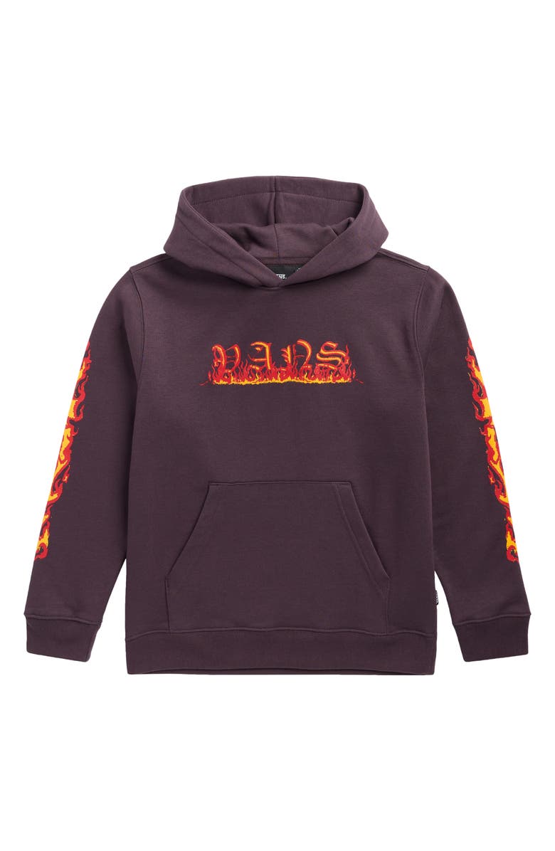 Vans Kids' Inferno Graphic Hoodie, Main, color, Dark Port