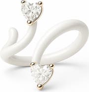 House of Frosted Gemstone Bypass Ring