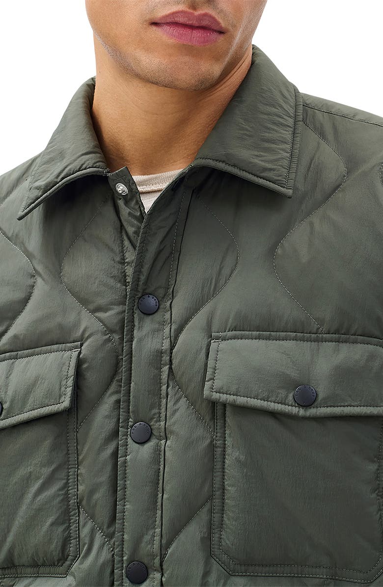 rag & bone Dane Padded Shirt Jacket, Alternate, color, Dark Shadow