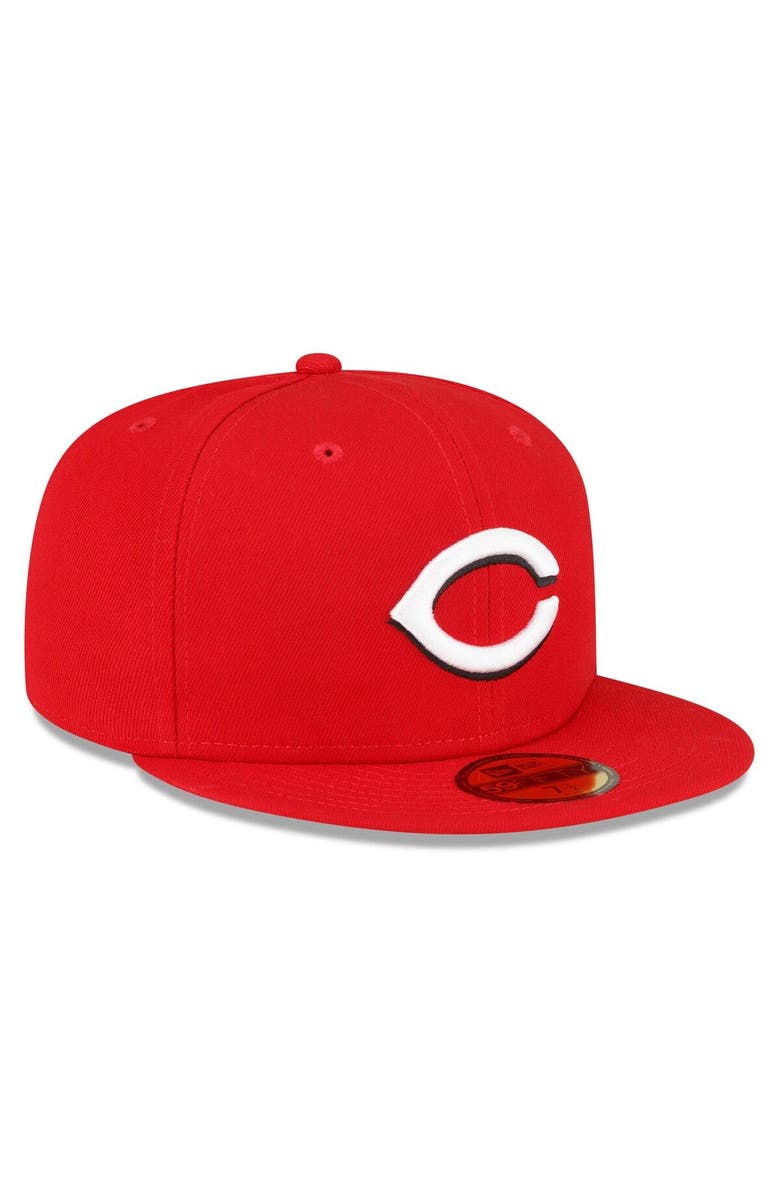 New Era Men's New Era Red Cincinnati Reds Authentic Collection Replica 59FIFTY Fitted Hat, Alternate, color, 
