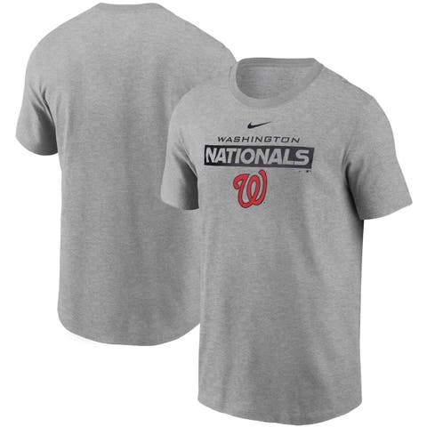 Men's Nike Heather Gray Washington Nationals Team T-Shirt