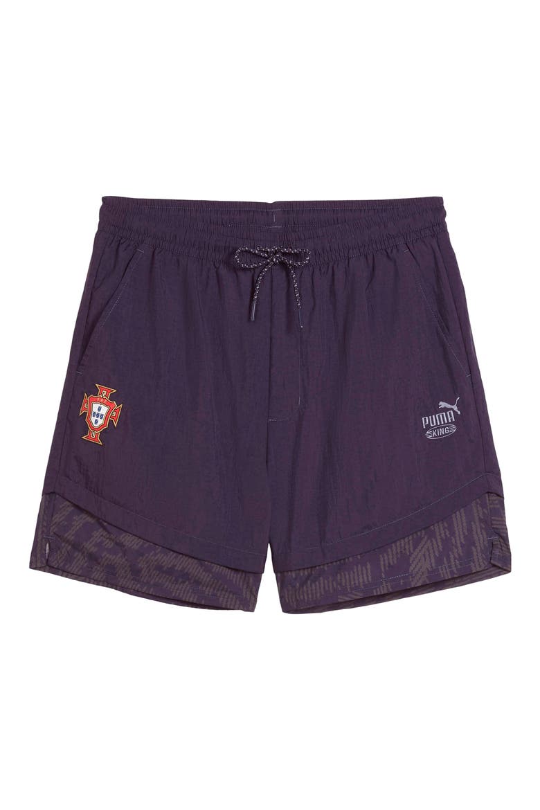 x Portugal x Salehe Bembury King Track Shorts, Alternate, color, DEEP PLUM
