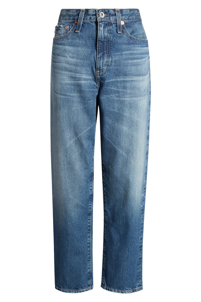 Rian High Waist Ankle Straight Leg Jeans, Alternate, color, 15 YEARS RESTART