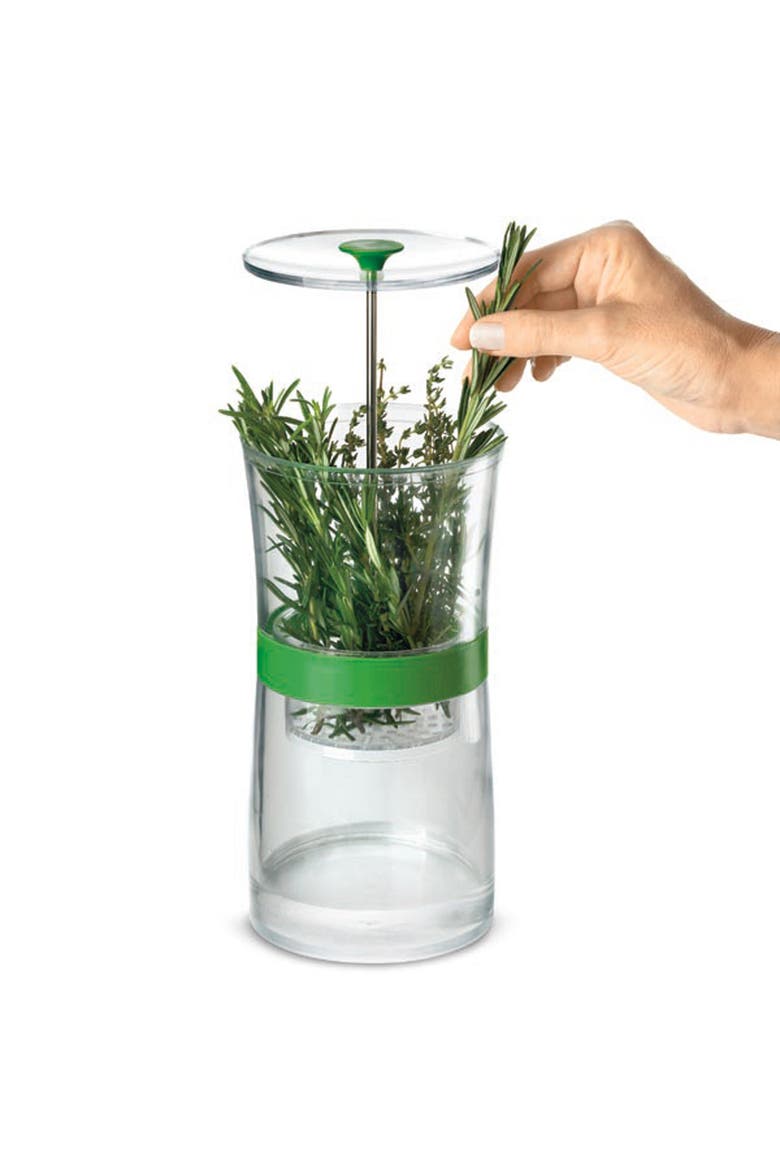 Original Herb Keeper Keeps Herbs Fresh Storage Container, Alternate, color, Green