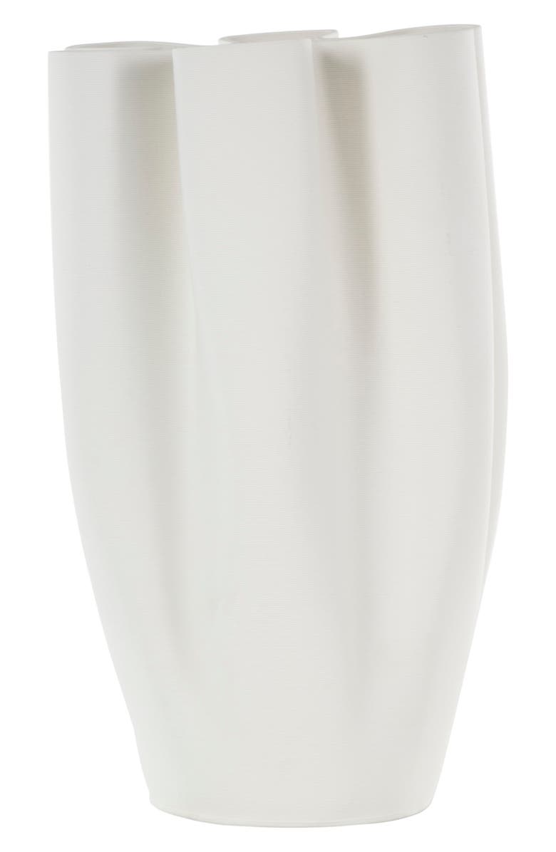 VIVIAN LUNE HOME Fluted Ceramic Vase, Alternate, color,