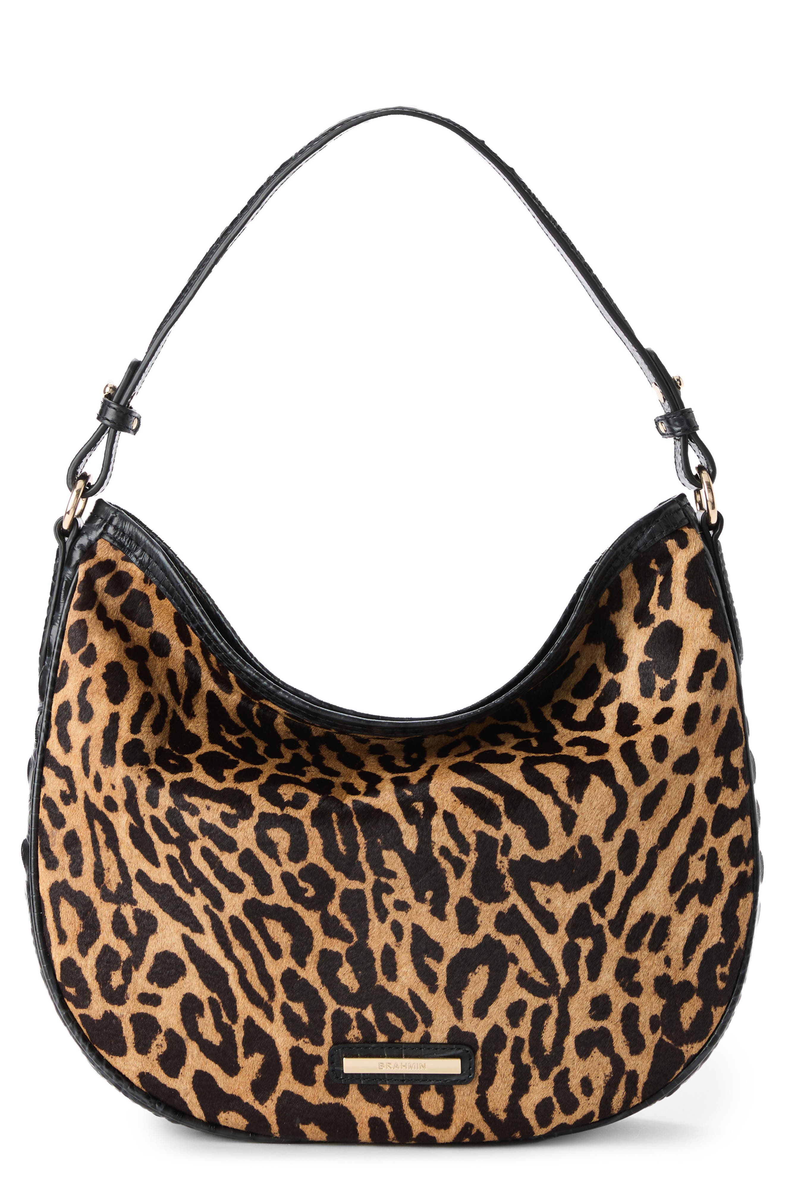 Brahmin Small Kathleen Genuine Calf Hair & Leather Shoulder Bag, Main, color, 