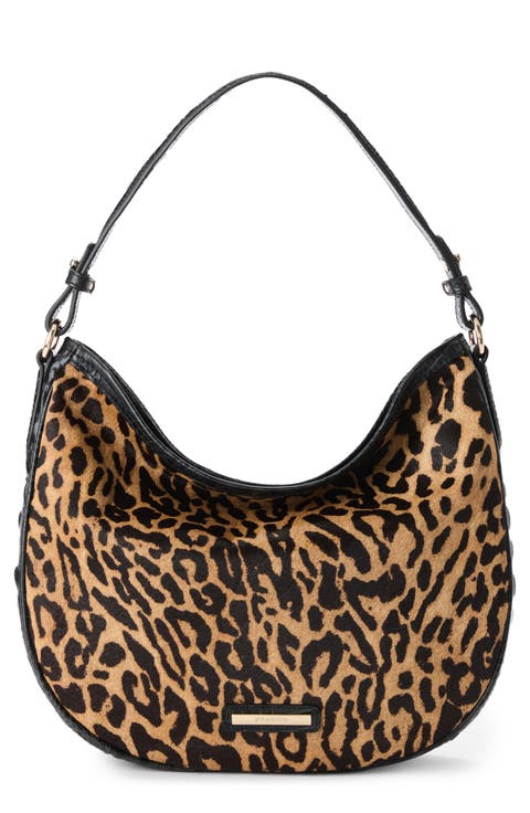 Small Kathleen Genuine Calf Hair & Leather Shoulder Bag