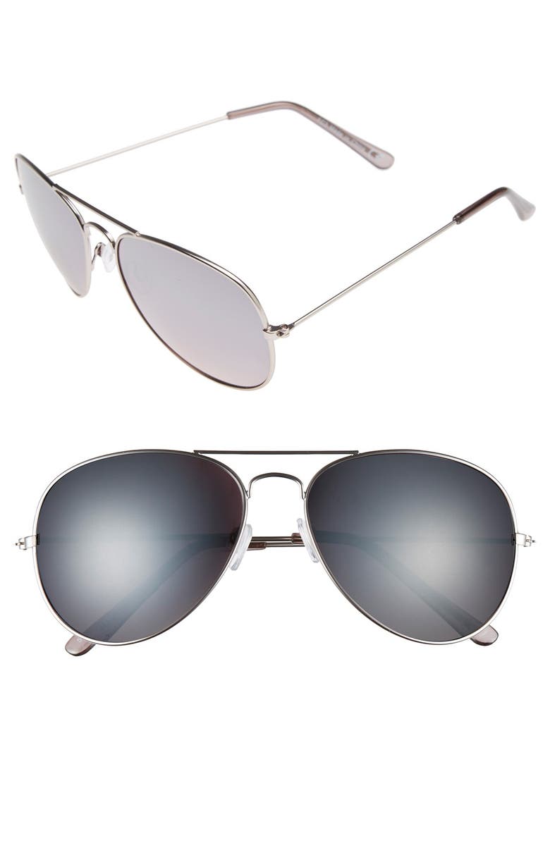 Topman 59mm Aviator Sunglasses, Main, color, 