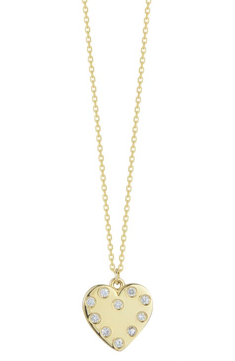 Diamond Heart Pendant Necklace