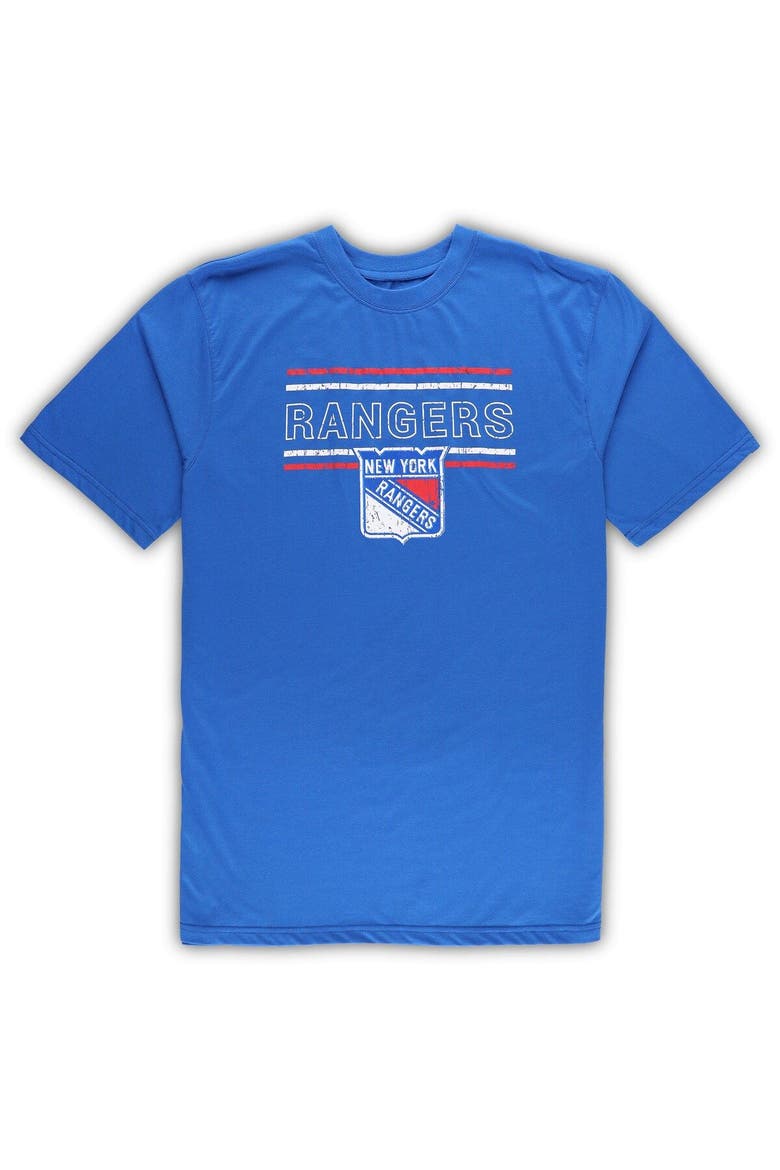 Men's Blue/Red New York Rangers Big & Tall T-Shirt & Pajama Pants Sleep Set, Alternate, color, Blue