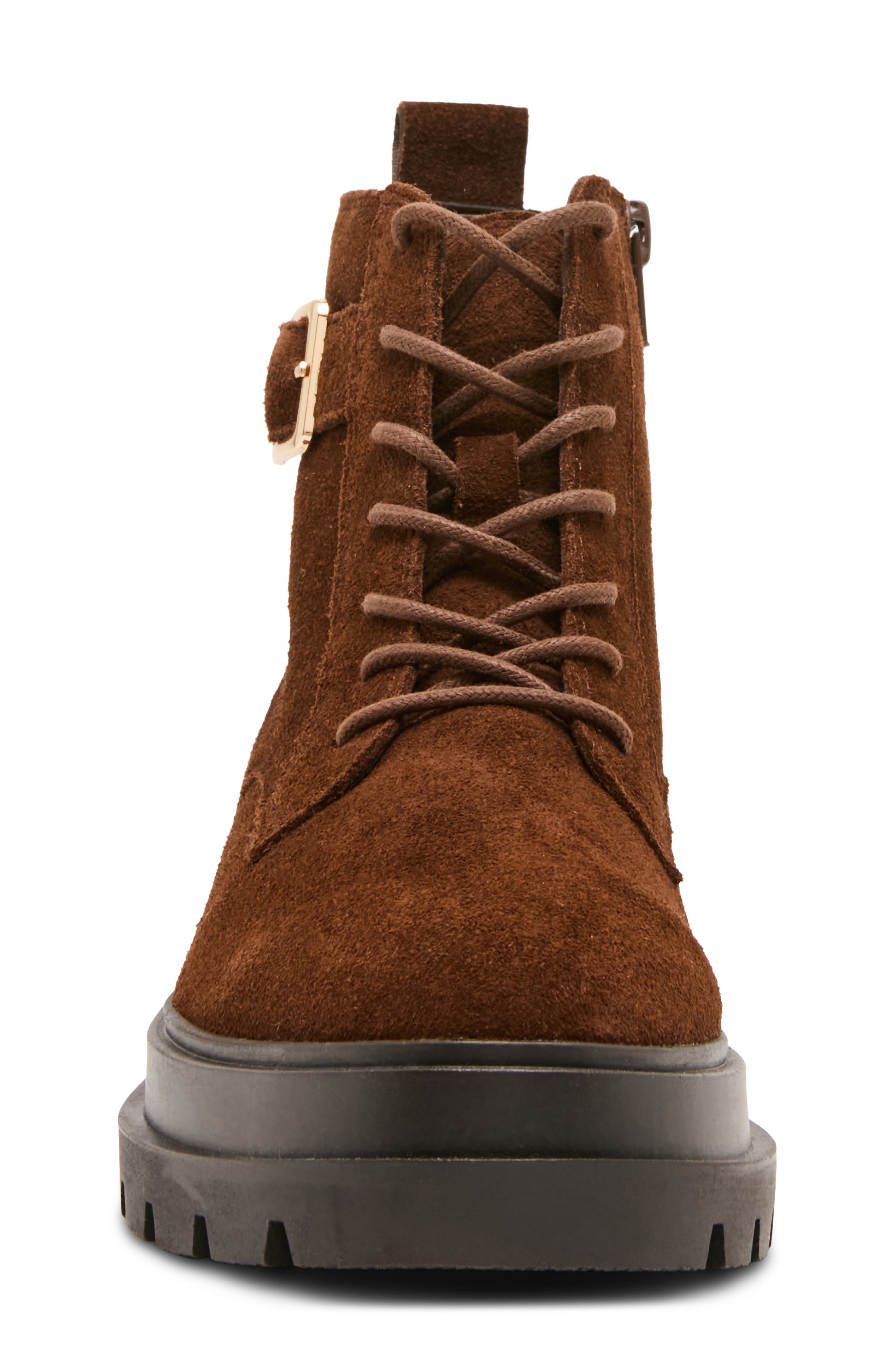 Payge Waterproof Leather Bootie, Alternate, color, CHOCOLATE SUEDE