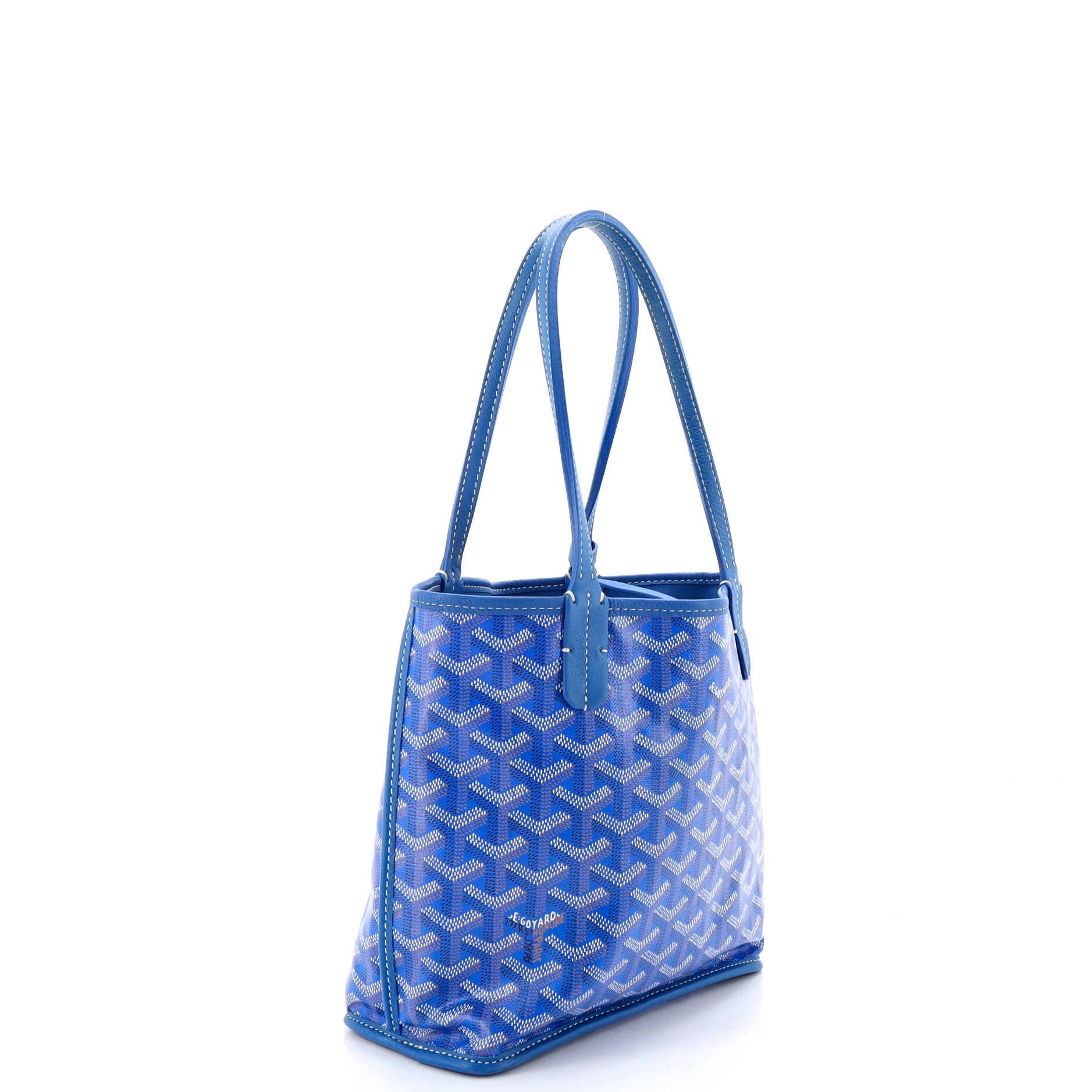 Pre-Owned Goyard Anjou Reversible Tote Coated Canvas Mini, Alternate, color, 