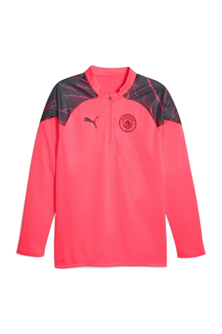 Men's Puma  Red Manchester City 2023/24 Quarter-Zip Training Top, Alternate, color, Red