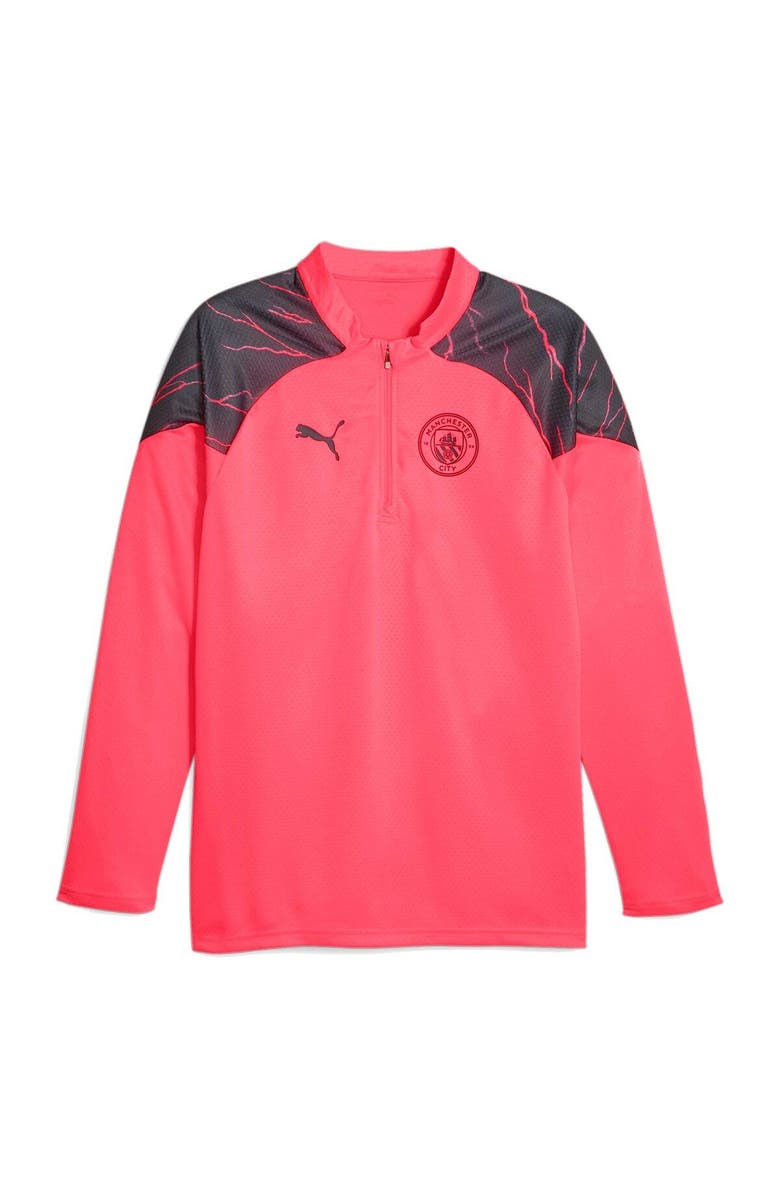 PUMA Men's Puma Red Manchester City 2023/24 Quarter-Zip Training Top, Alternate, color, Red