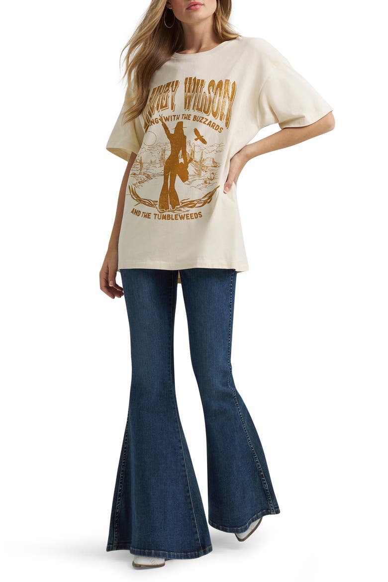 x Lainey Wilson Oversize Graphic T-Shirt, Alternate, color, WHITE