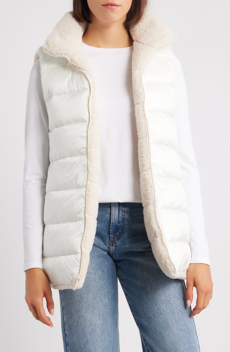 Save The Duck Calis Reversible Puffer Vest, Alternate, color, Shore Beige