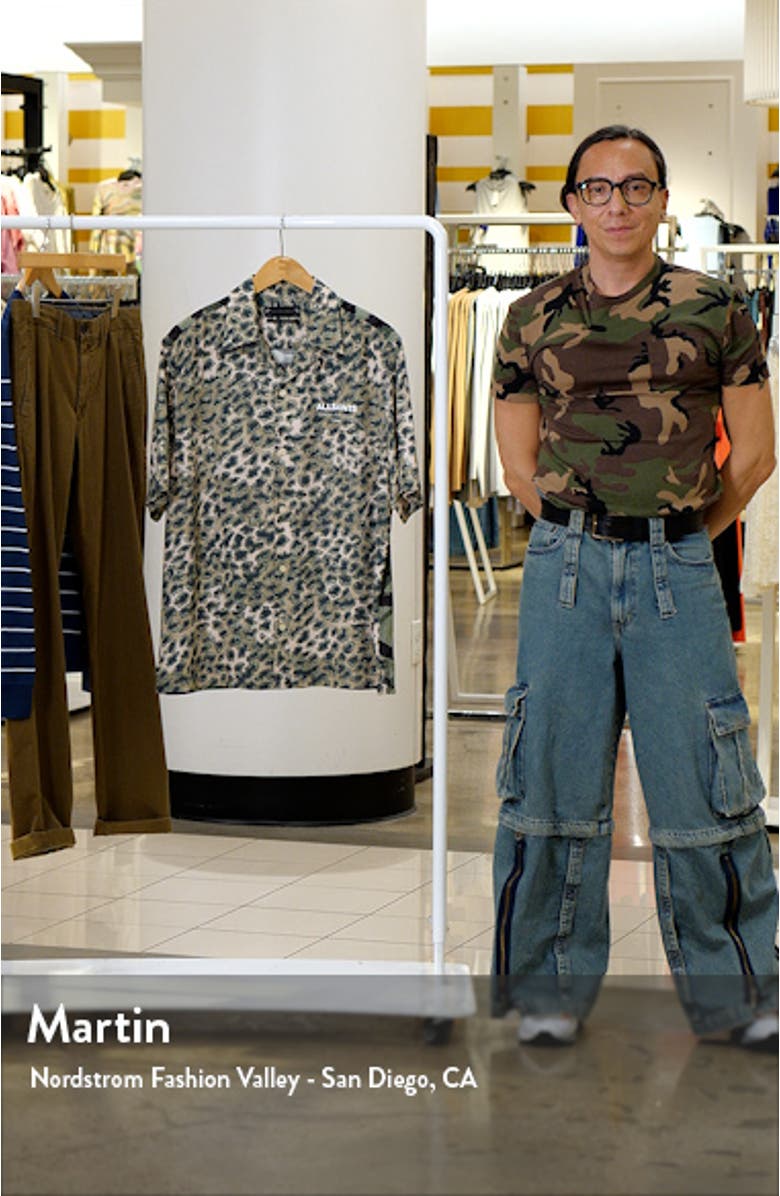 Underground Relaxed Fit Leopard & Camo Ripstop Camp Shirt, sales video thumbnail