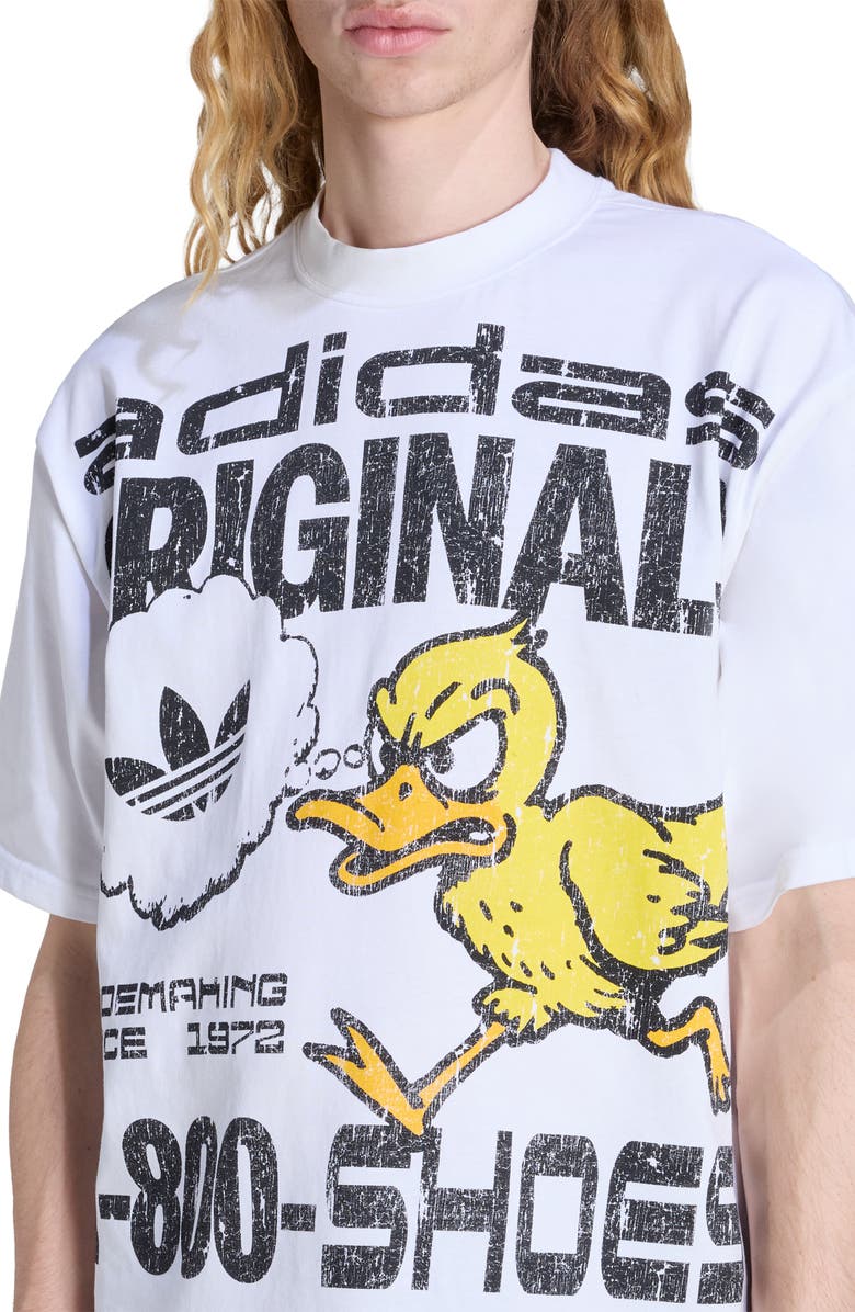 adidas Duck Cotton Graphic T-Shirt, Alternate, color, 