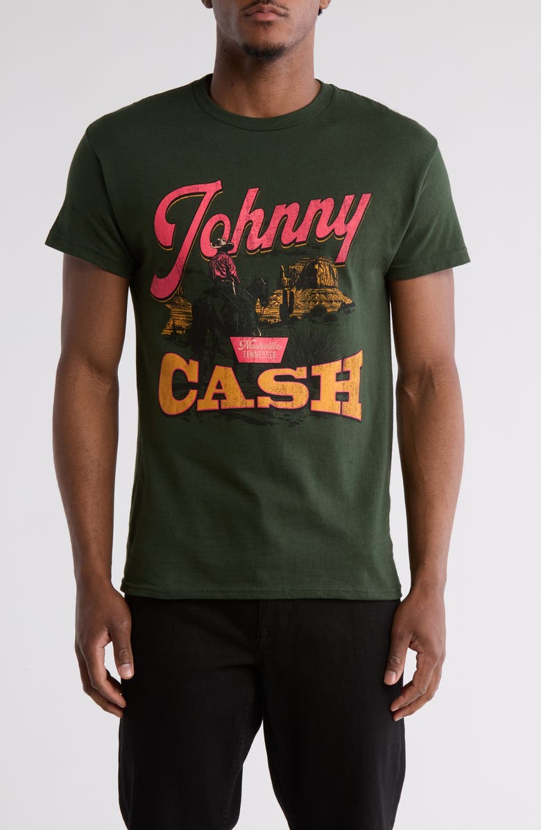 Merch Traffic Johnny Cash Nashville Tennessee Cotton Graphic T-Shirt, Main, color, 