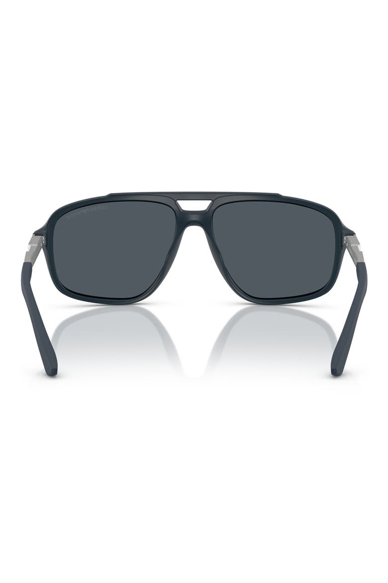 59mm Pilot Sunglasses, Alternate, color, DARK BLUE / DARK BLUE