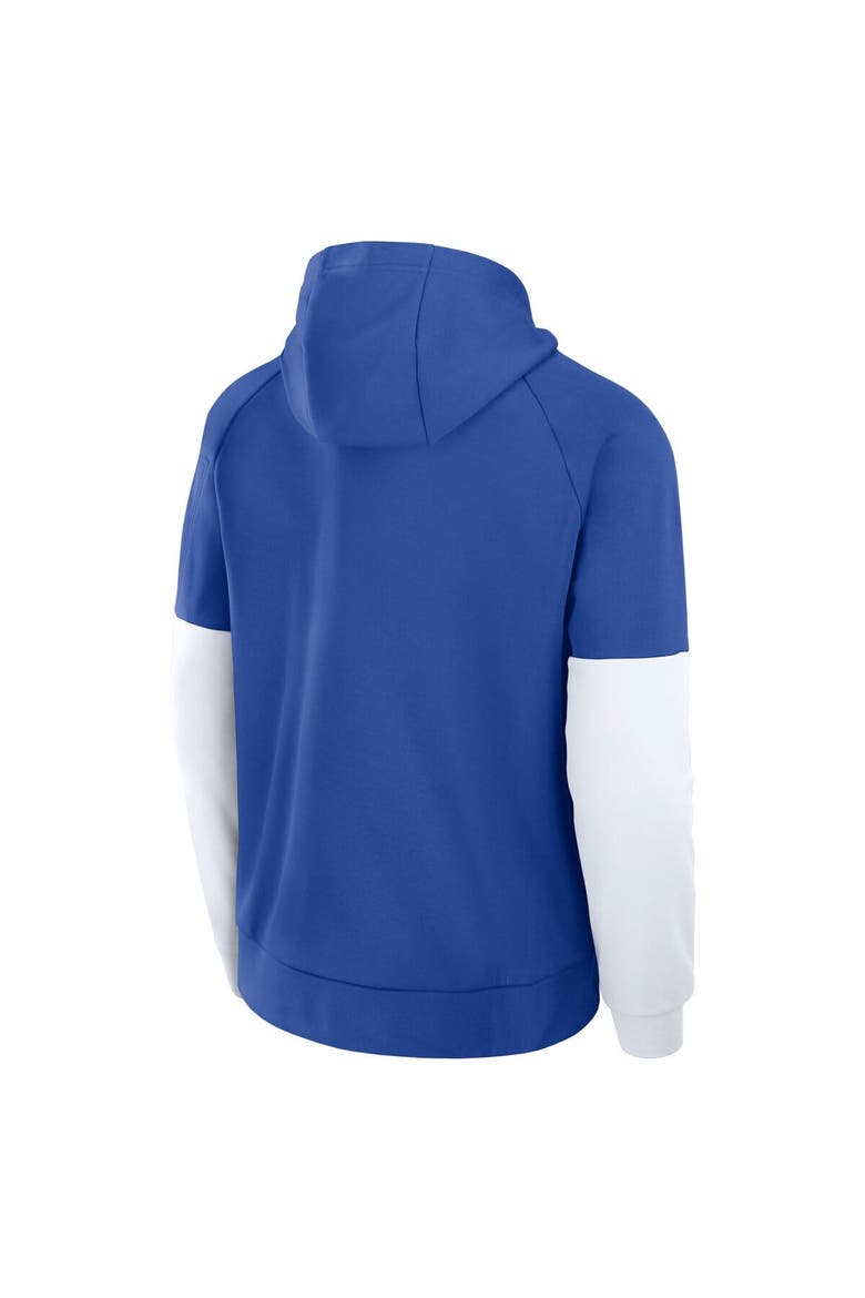 Men's Nike Royal Duke Blue Devils Fitness Raglan Performance Pullover Hoodie, Alternate, color, Royal