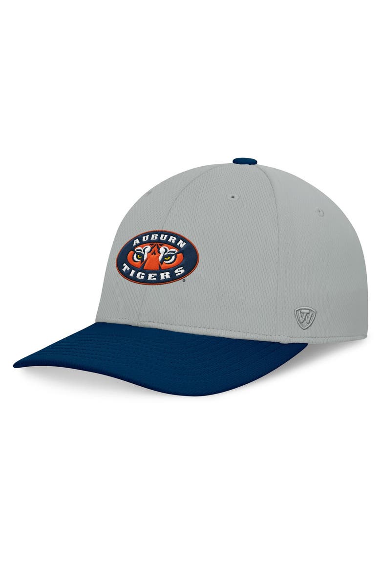 Men's Top of the World  Gray/Navy Auburn Tigers Mick Flex Hat, Main, color, Gray