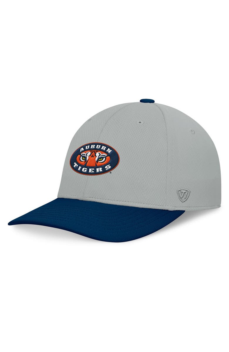 TOP OF THE WORLD Men's Top of the World Gray/Navy Auburn Tigers Mick Flex Hat, Main, color, Gray