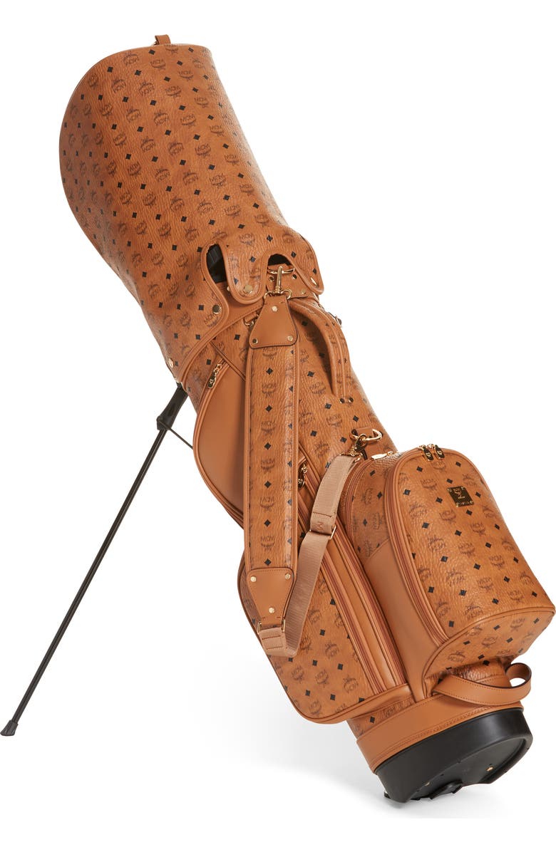 MCM Vintage Visetos Coated Canvas Golf Bag, Main, color,