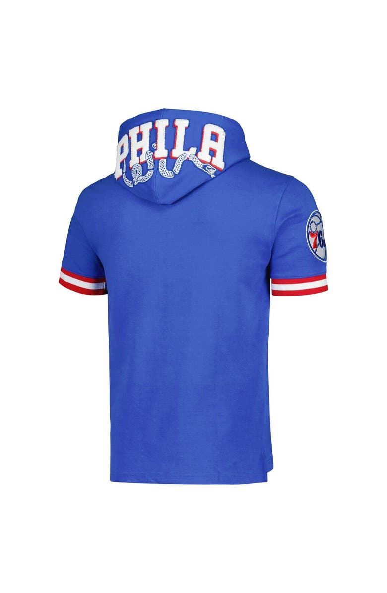 PRO STANDARD Men's Pro Standard Joel Embiid Royal Philadelphia 76ers Name & Number Short Sleeve Pullover Hoodie, Alternate, color,