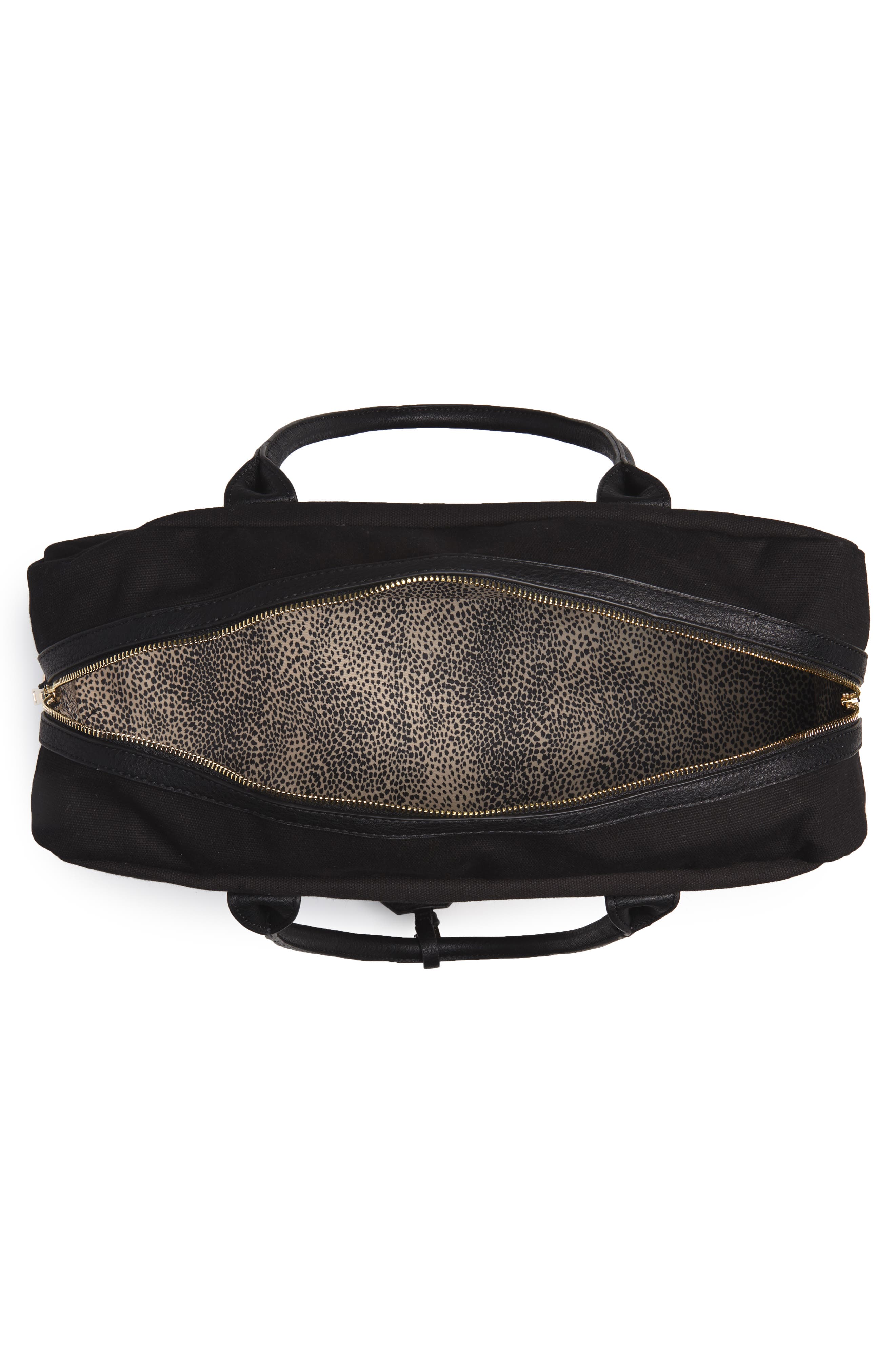 Sole Society Faux Leather Weekend Bag, Alternate, color, 