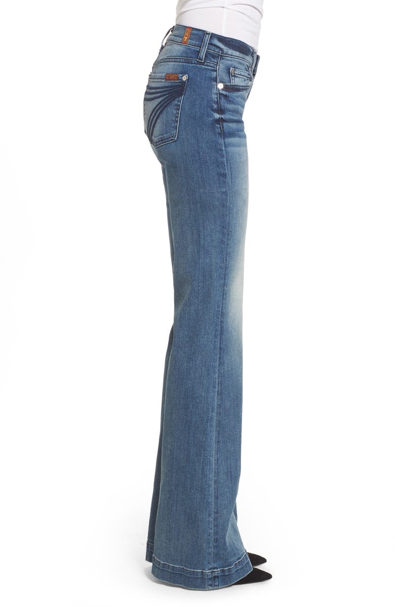 7 For All Mankind <sup>®</sup> 'Dojo' Wide Leg Jeans, Alternate, color, 