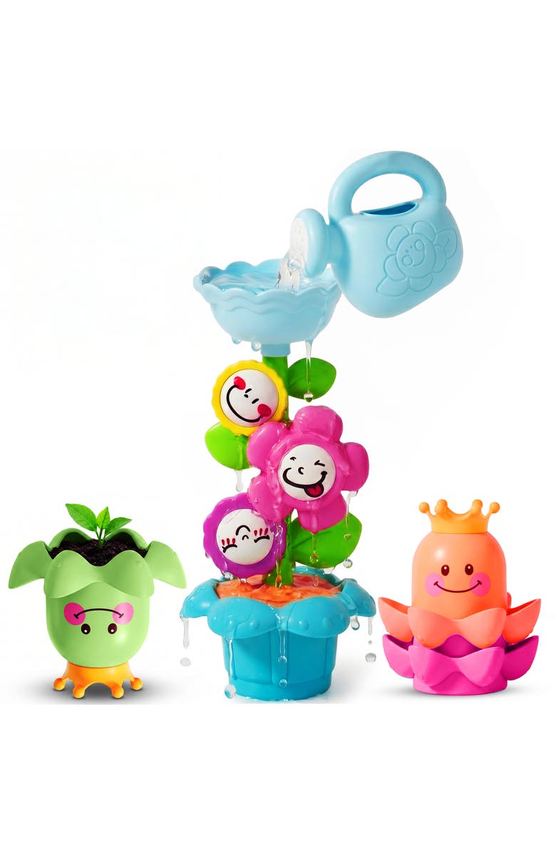 Sperric Flower Waterfall Suction Bath Toy Set, Main, color, Multicolor