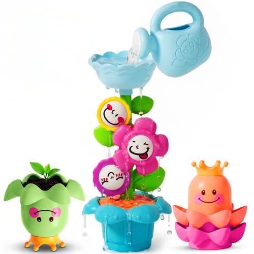 Sperric Kids' Flower Waterfall Suction Bath Toy Set In Multi